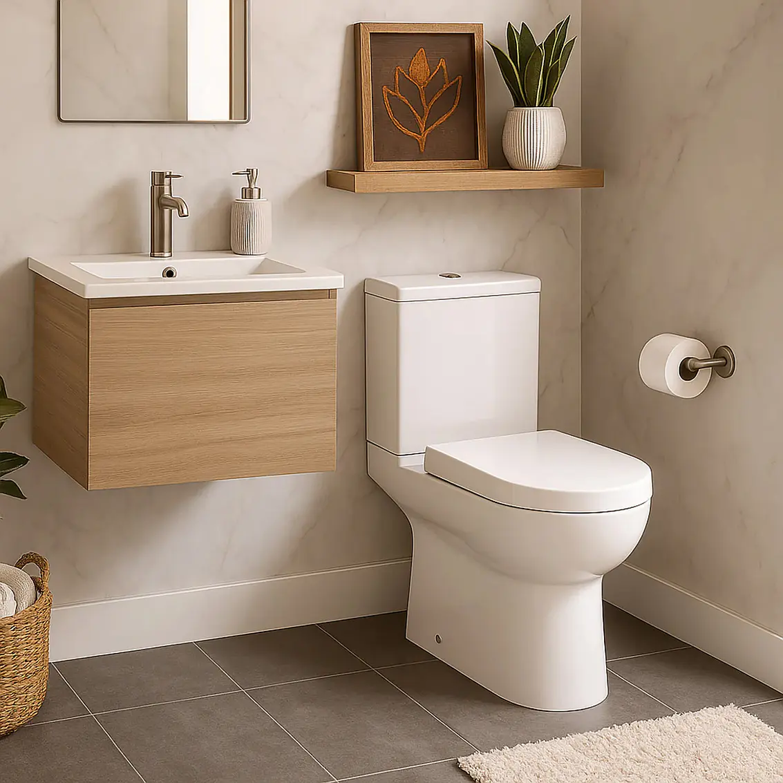 Toilet 2P Cadiz C/Asto Soft Close Multidescarga S/Conector 2
