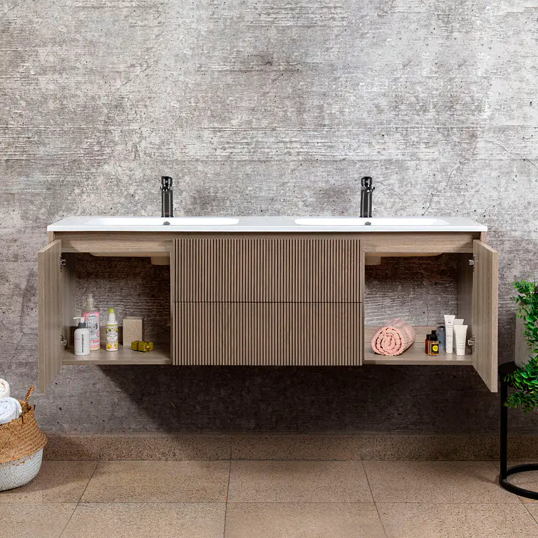 Kit Mueble Sophie 120X46 Color Lenga + Cubierta 4
