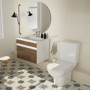 Taza Wc Atenas Piso 30Cm C/Asto. Y Fijacion