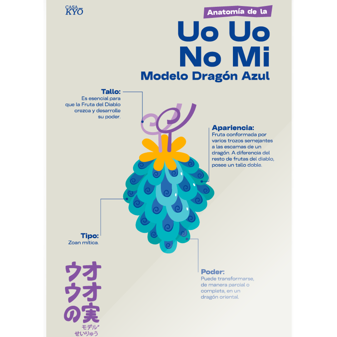 Print Uo Uo No Mi - ONE PIECE (30x45 cm) 1