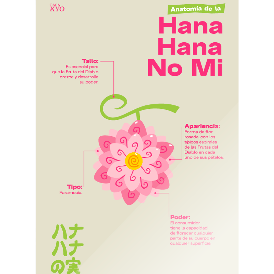 Print Hana Hana No Mi - ONE PIECE (30x45 cm) 1