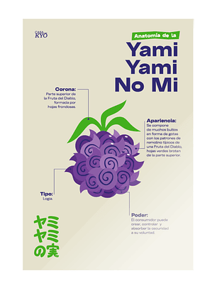 Print Yami Yami No Mi- ONE PIECE (30x45 cm)