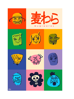 Print Mugiwaras Geométricos- ONE PIECE (30x45 cm)