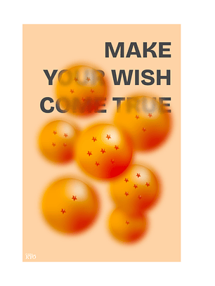 Print Dragon Ball Esferas del Dragón (30x45 cm)