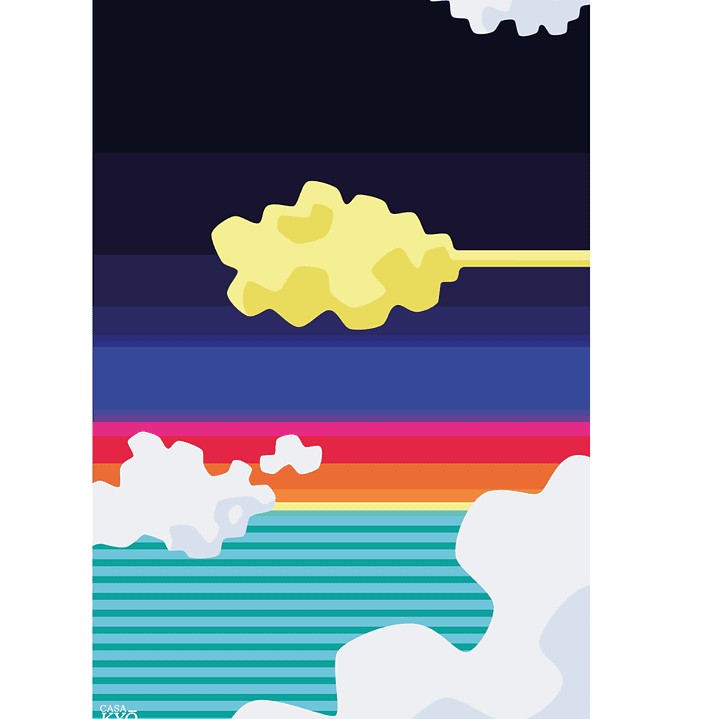 Print Dragon Dragon Ball Nube Voladora Crepúsculo (30x45 cm) 1