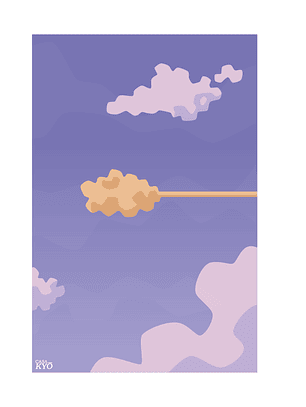 Print Dragon Ball Nube Voladora Clásica (30x45cm)