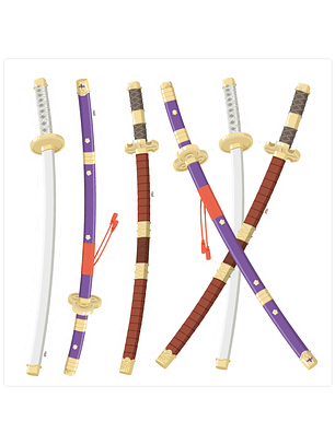 Lámina Stickers individuales - Espadas de Zoro