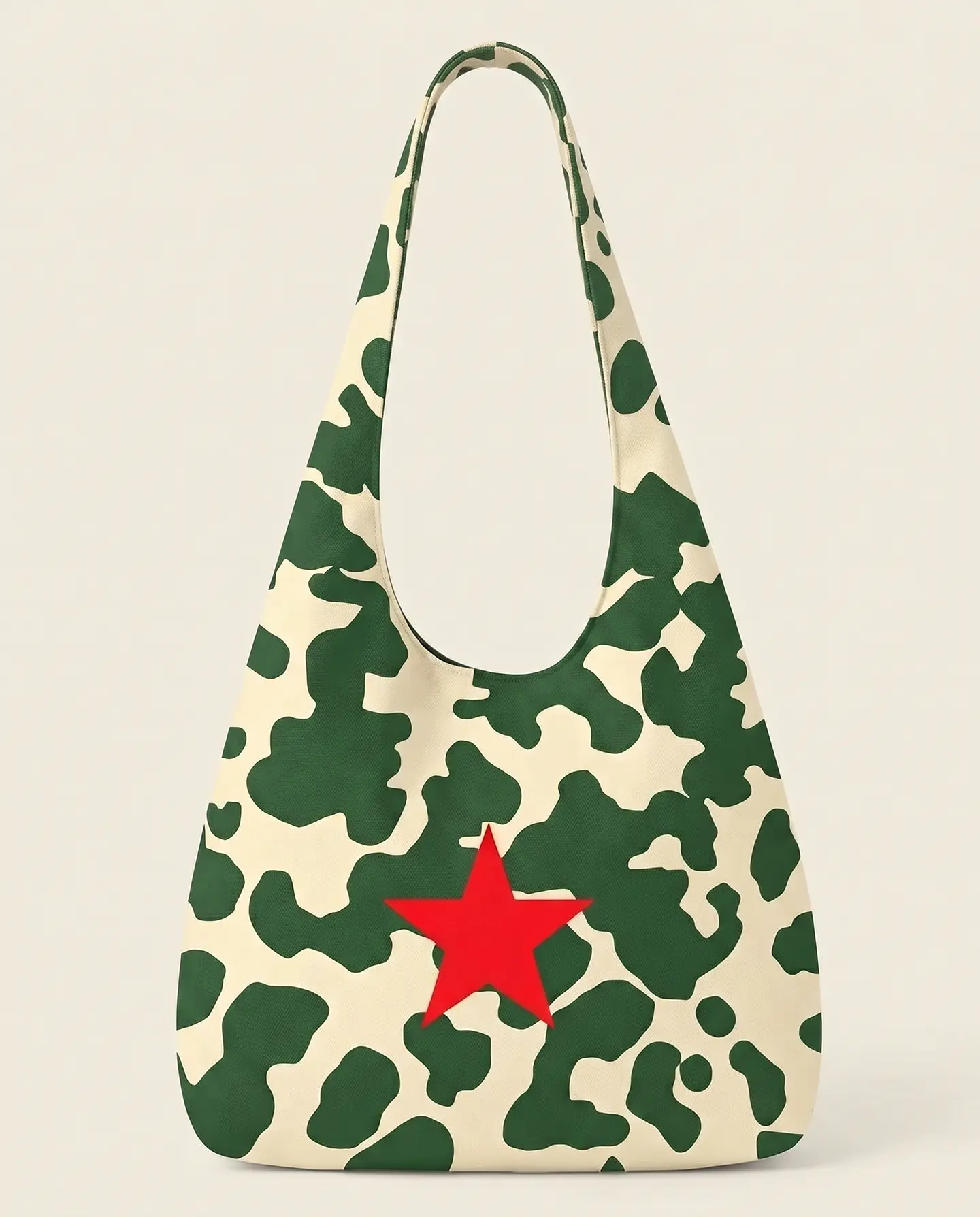 Bianca bag | Animal print | Moo | Verde e creme 1