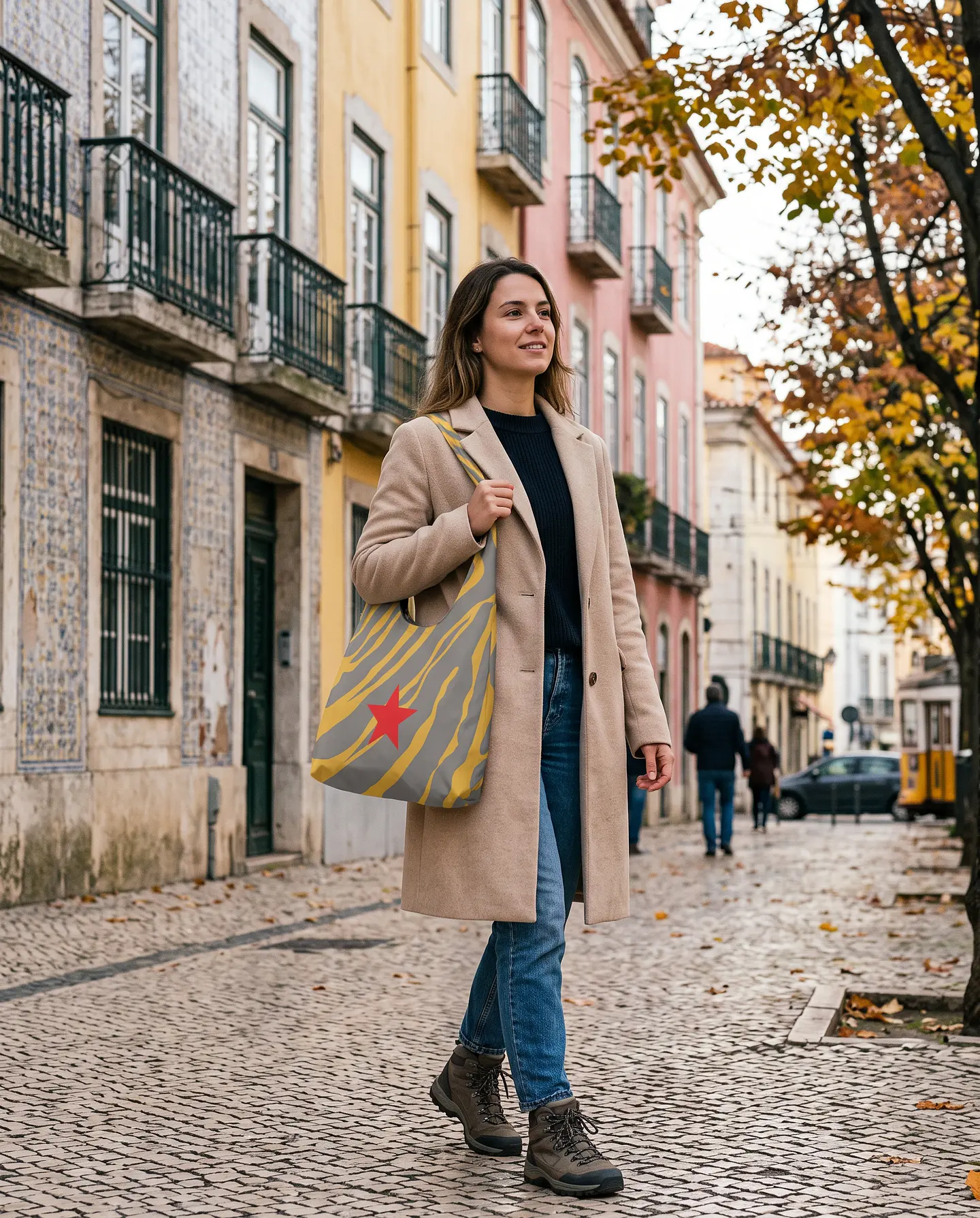 Bianca bag | Animal print | Savana | Cinza e amarelo 2