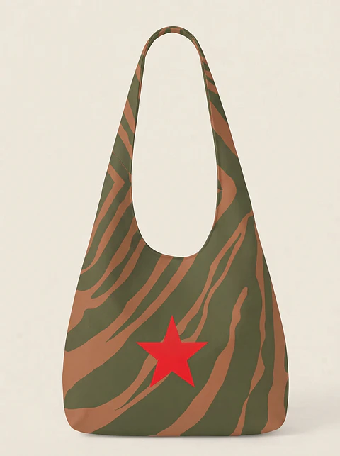Bianca bag | Animal print | Savana | Verde e castanho