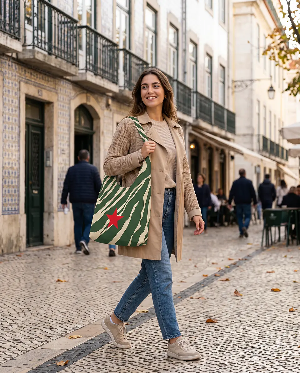 Bianca bag | Animal print | Savana | Verde e creme 2