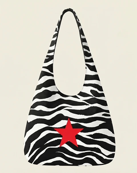 Bianca bag | Animal print | Zazu | Preto e branco