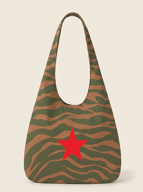 Bianca bag | Animal print | Zazu | Verde e castanho