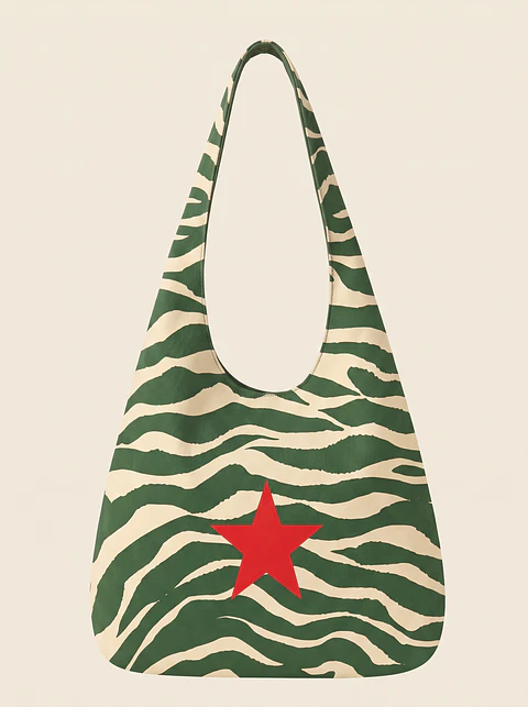 Bianca bag | Animal print | Zazu | Verde e creme