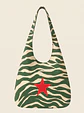 Bianca bag | Animal print | Zazu | Verde e creme - Thumbnail 1