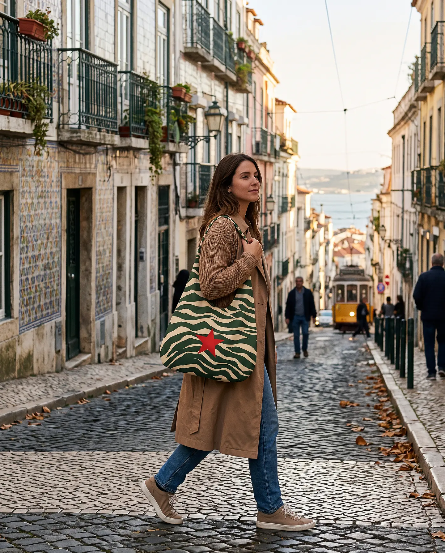 Bianca bag | Animal print | Zazu | Verde e creme 2