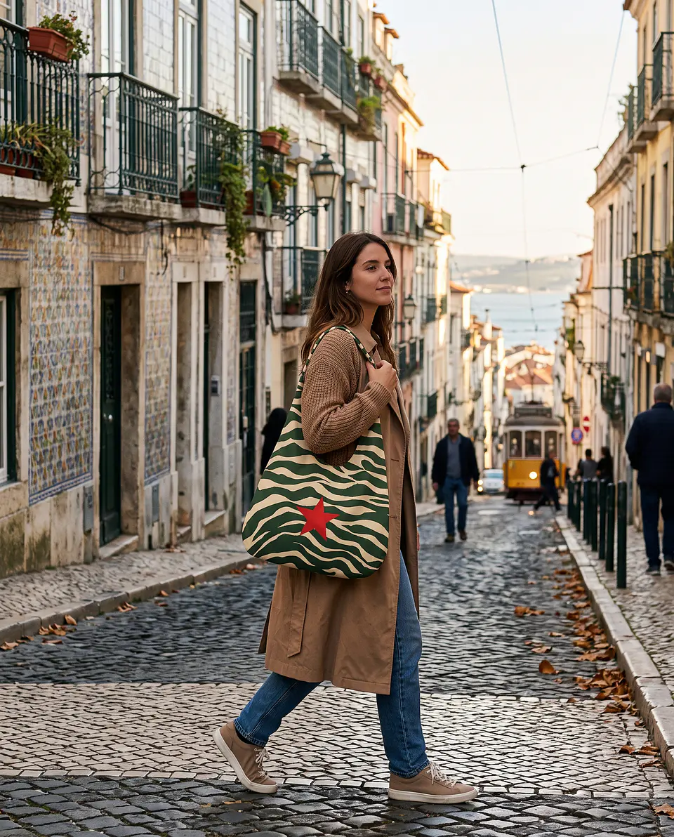 Bianca bag | Animal print | Zazu | Verde e creme 2