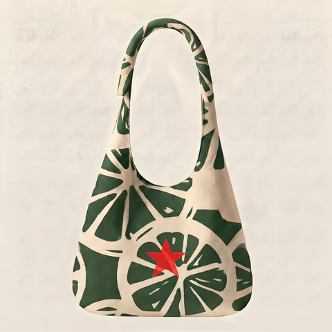 Bianca bag | Frutas | Laranja | Verde e creme