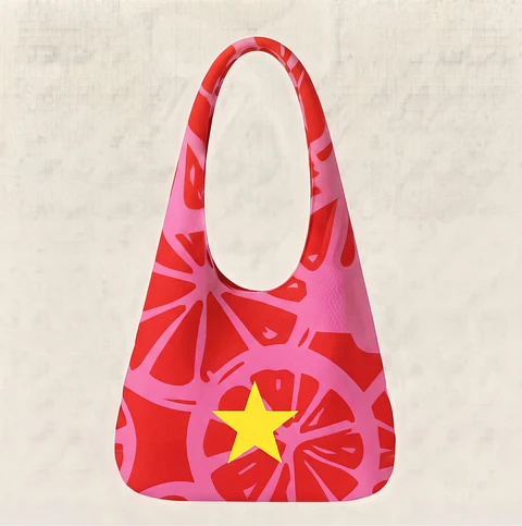 Bianca bag | Frutas | Laranja | Fúcsia e rosa