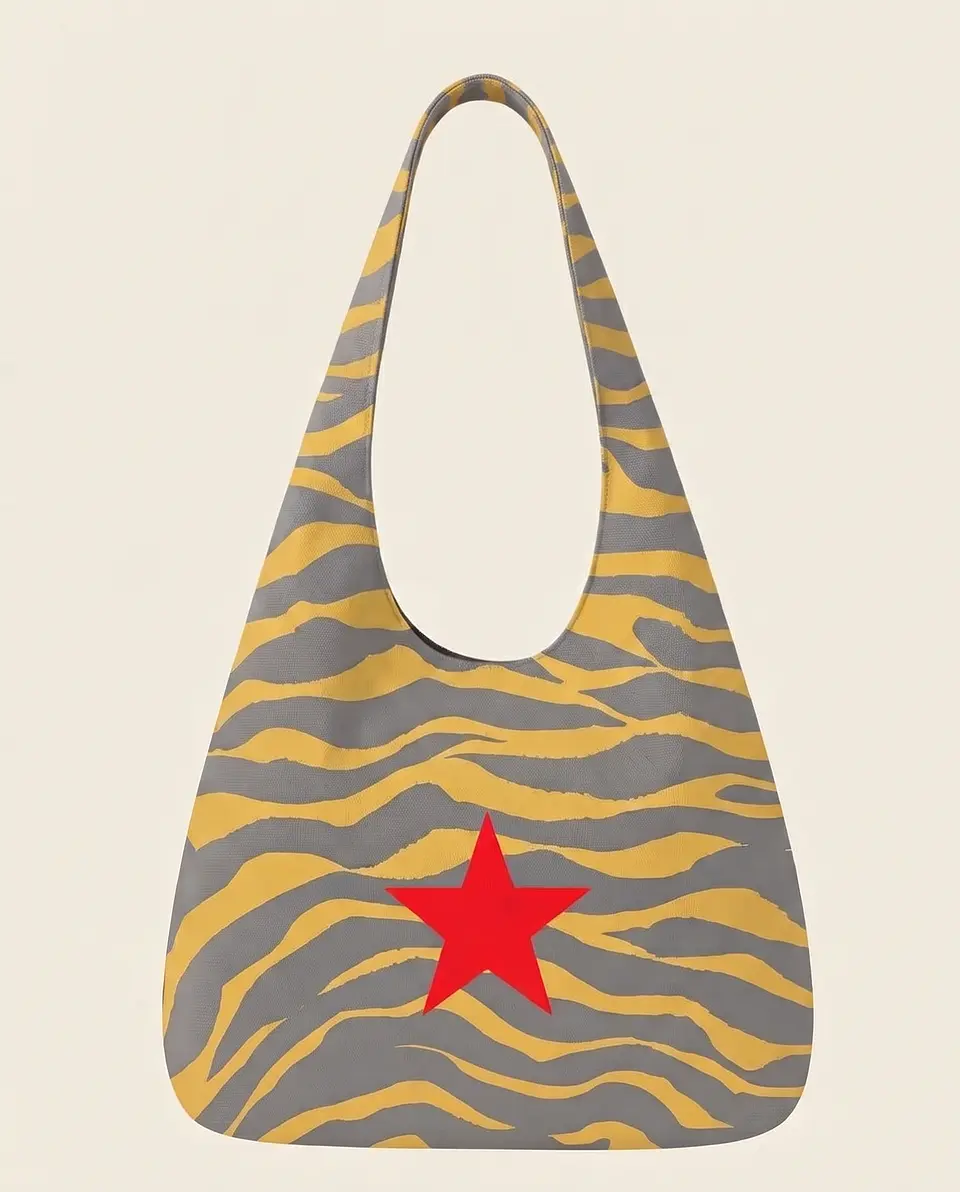 Bianca bag | Animal print | Zazu | Cinza e amarelo 5
