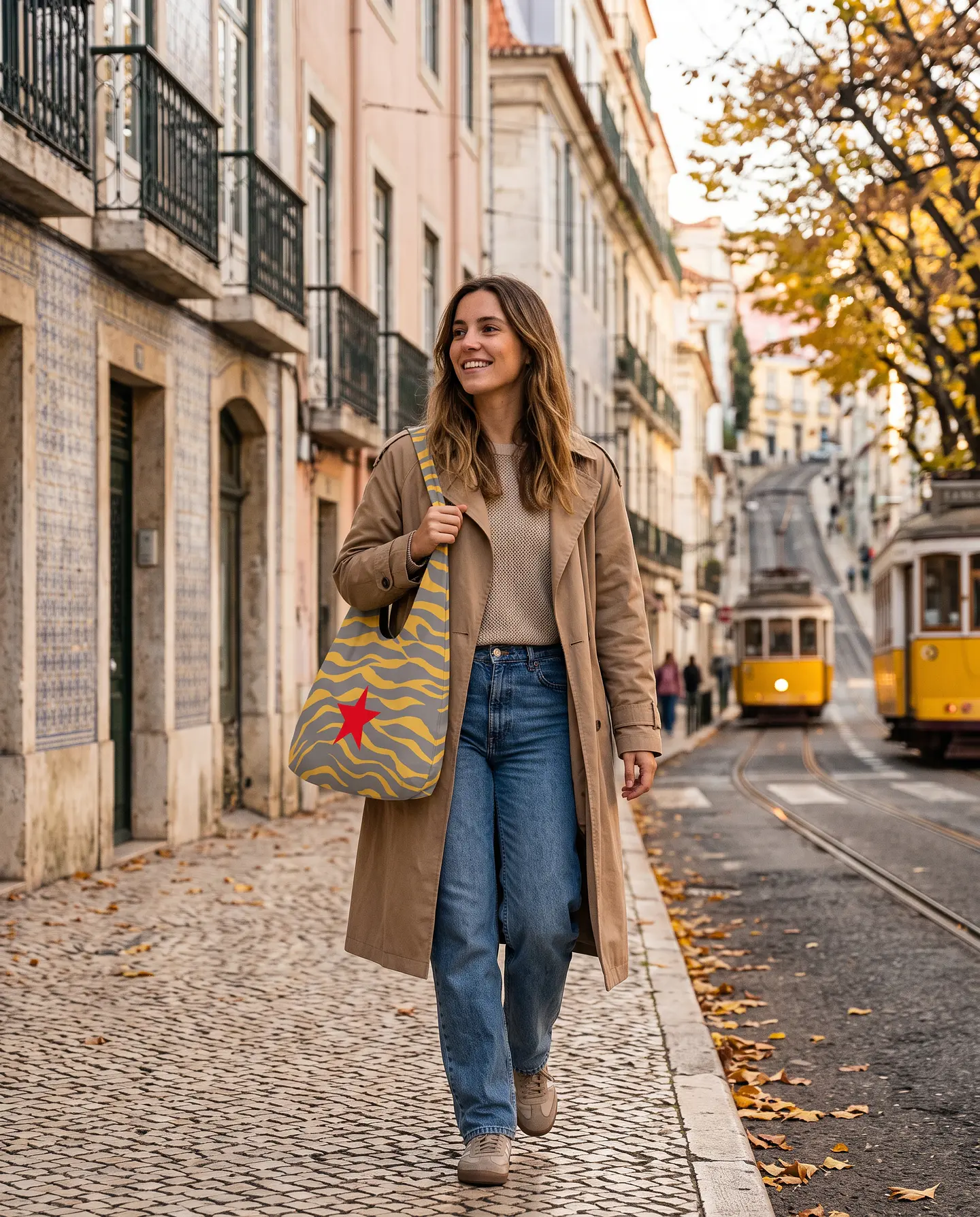 Bianca bag | Animal print | Zazu | Cinza e amarelo 6