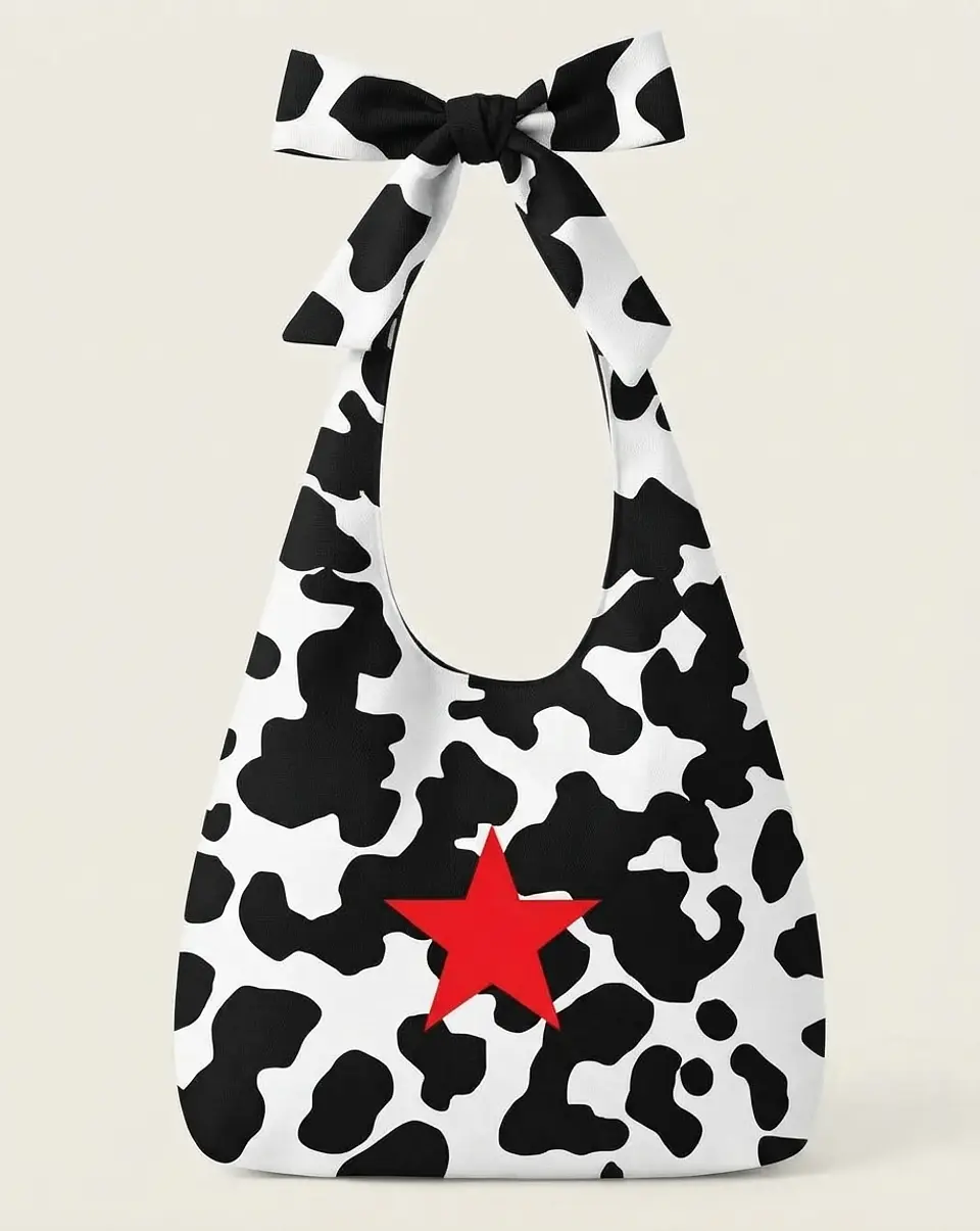 Lola bag | Animal print | Moo | Preto e branco 1