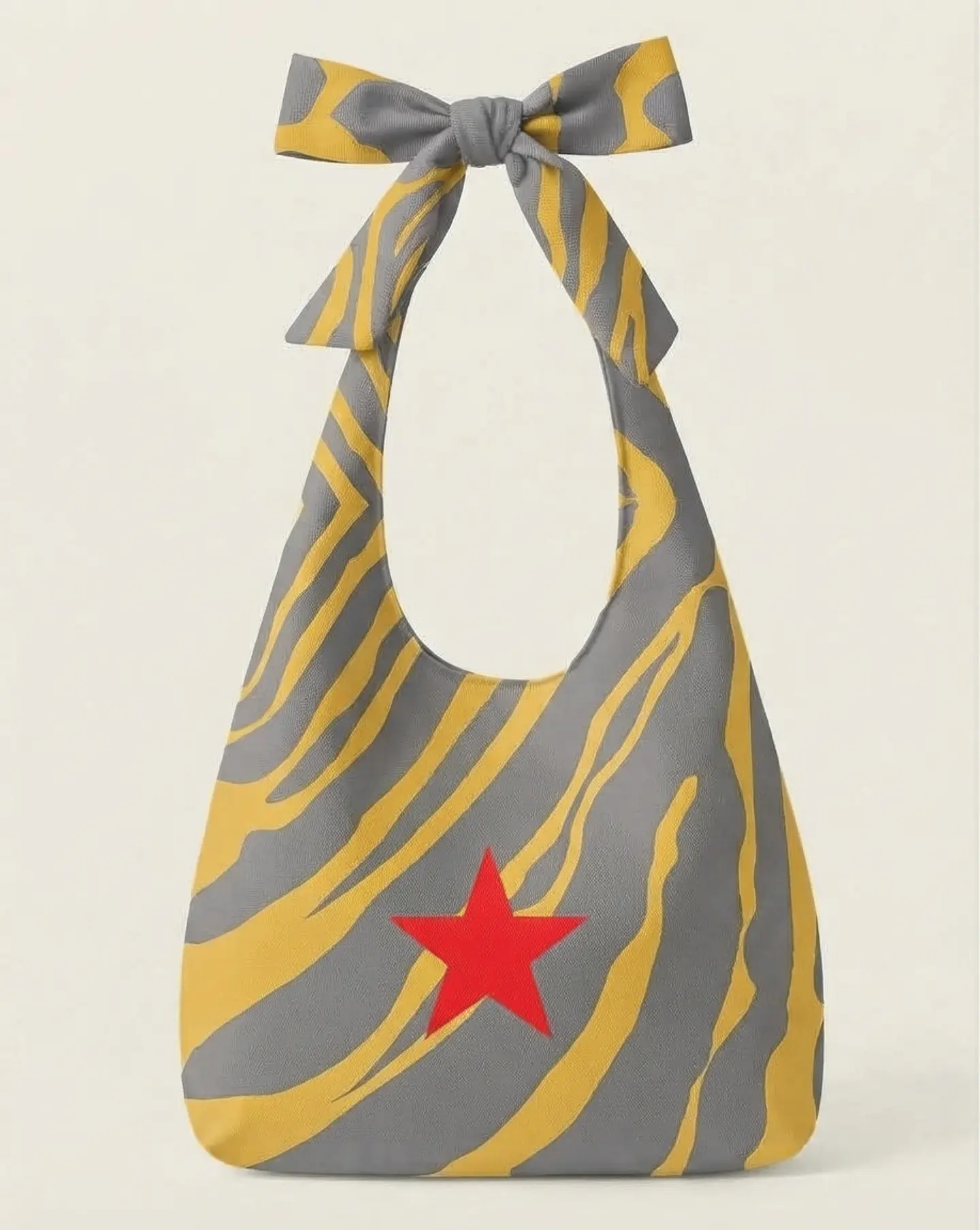 Lola bag | Animal print | Savana | Cinza e amarelo 1