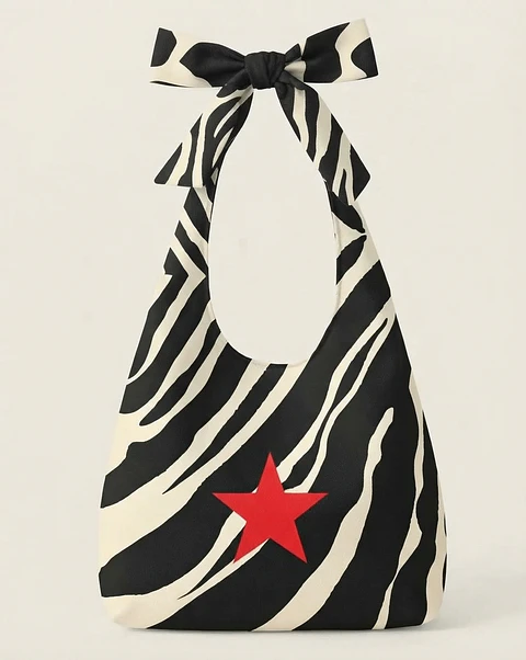 Lola bag | Animal print | Savana | Preto e branco
