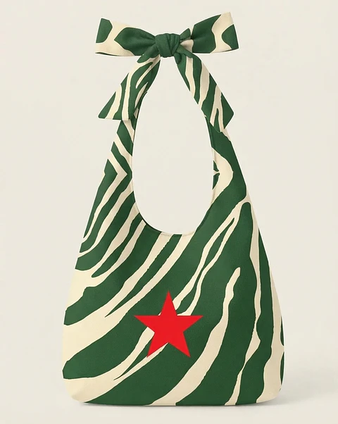 Lola bag | Animal print | Savana | Verde e creme