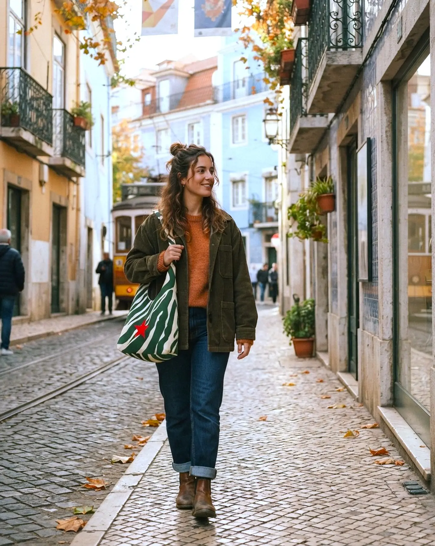 Lola bag | Animal print | Savana | Verde e creme 2
