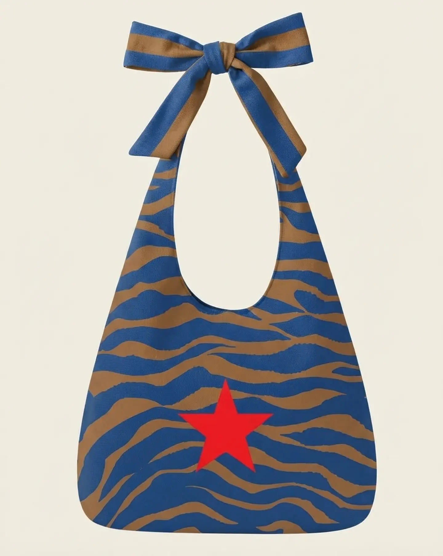 Lola bag | Animal print | Zazu | Azul e castanho 1