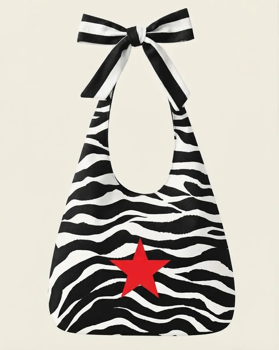 Lola bag | Animal print | Zazu | Preto e branco 1