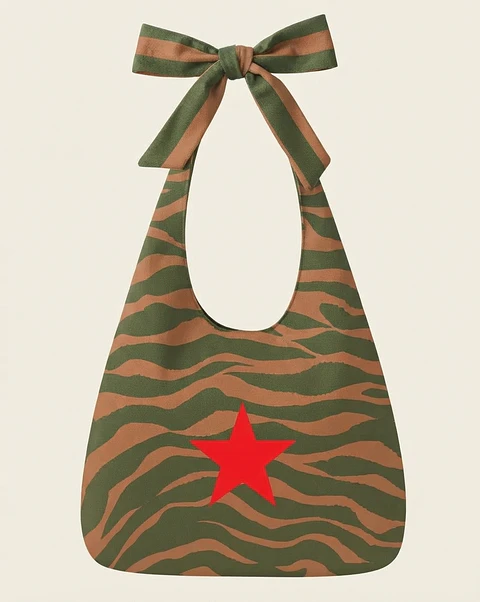 Lola bag | Animal print | Zazu | Verde e castanho