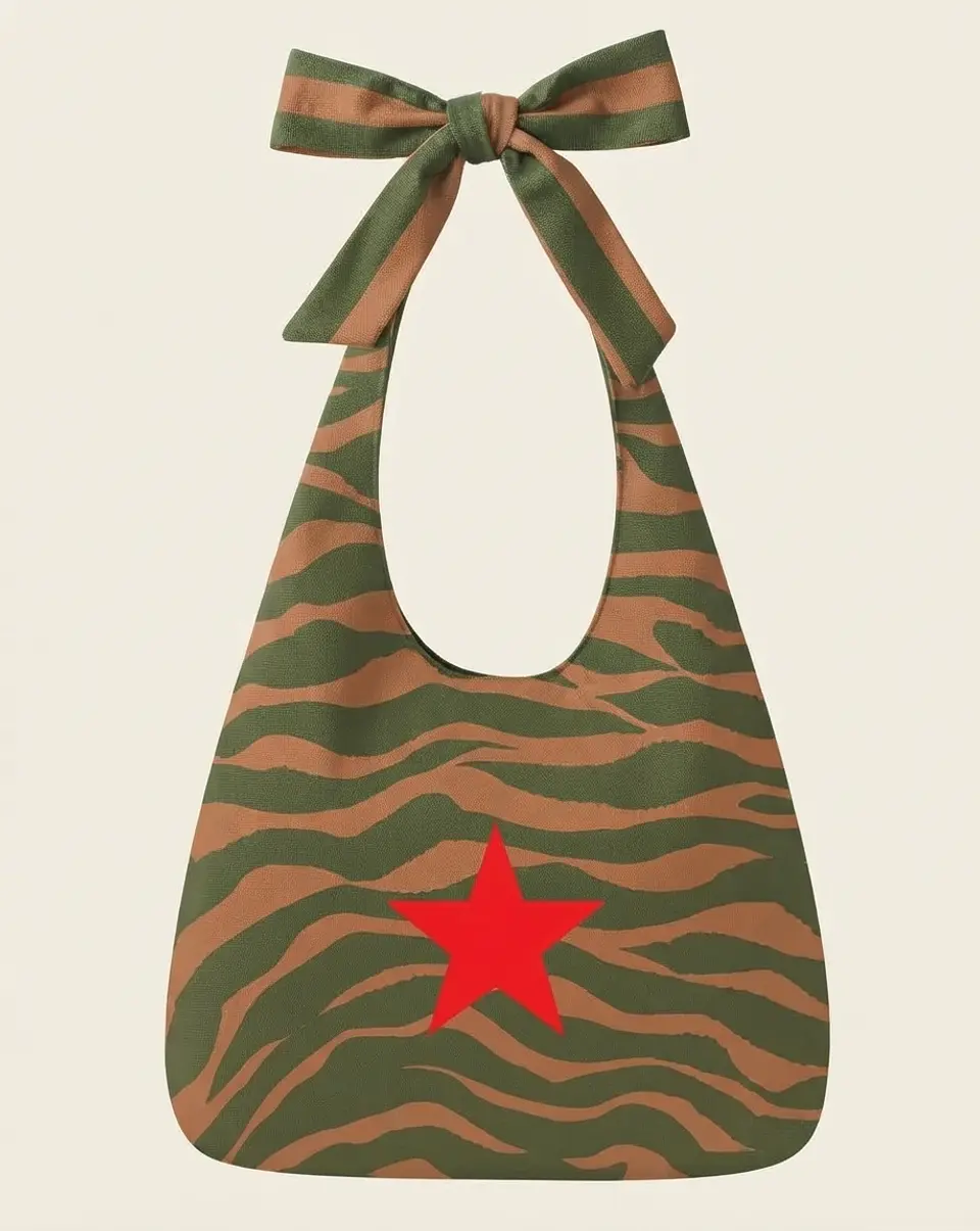 Lola bag | Animal print | Zazu | Verde e castanho 1
