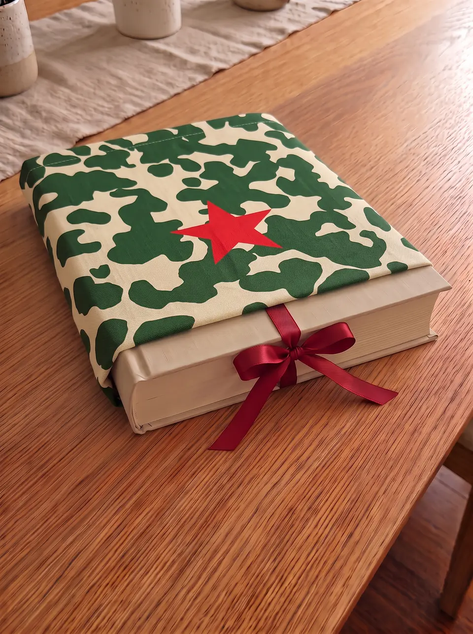 Bolsa livros e e-book | Animal print | Moo | Verde e creme 2