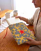 Bolsa livros e e-book | Animal print | Moo | Cinza - thumbnail 2