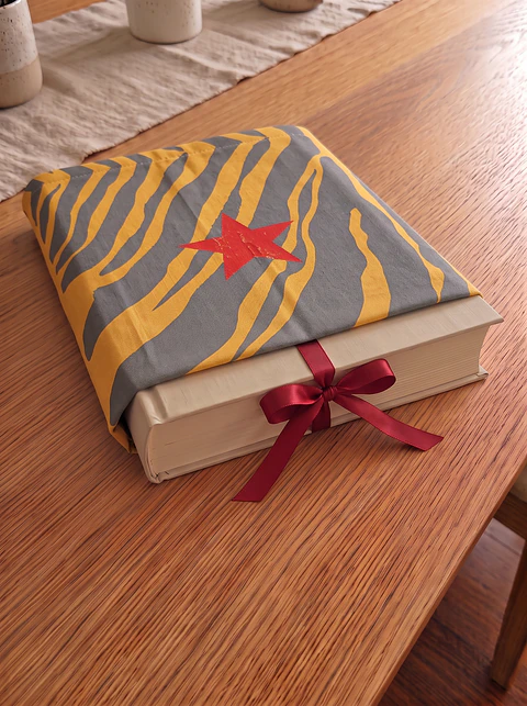 Bolsa livros e e-book | Animal print | Savana | Cinza