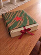 Bolsa livros e e-book | Animal print | Savana | Verde e castanho - thumbnail 1