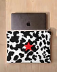 Bolsa portátil | Animal print | Moo | Preto e branco - Thumbnail 1