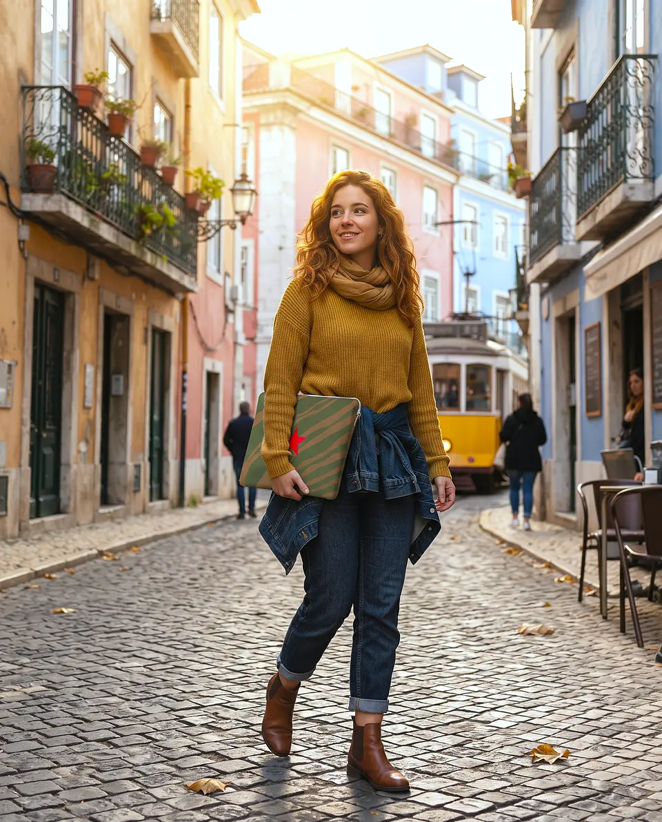 Bolsa portátil | Animal print | Savana | Verde e castanho 2