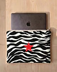 Bolsa portátil | Animal print | Zazu | Preto e branco - Thumbnail 1