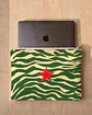 Bolsa portátil | Animal print | Zazu | Verde e creme - Thumbnail 1