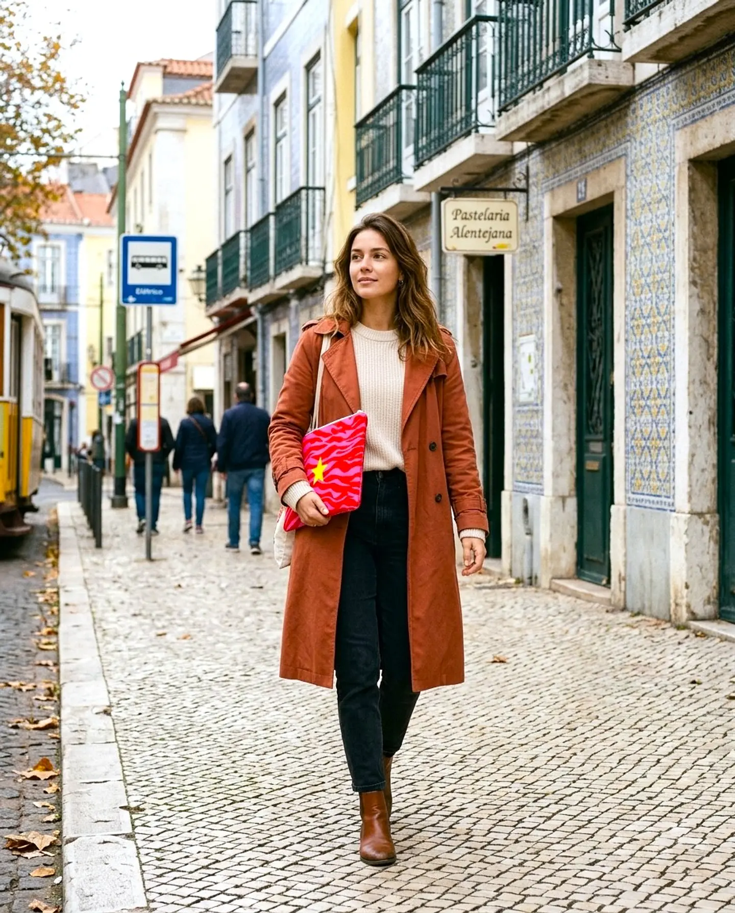Bolsa portátil | Animal print | Zazu | Fucsia rosa 2