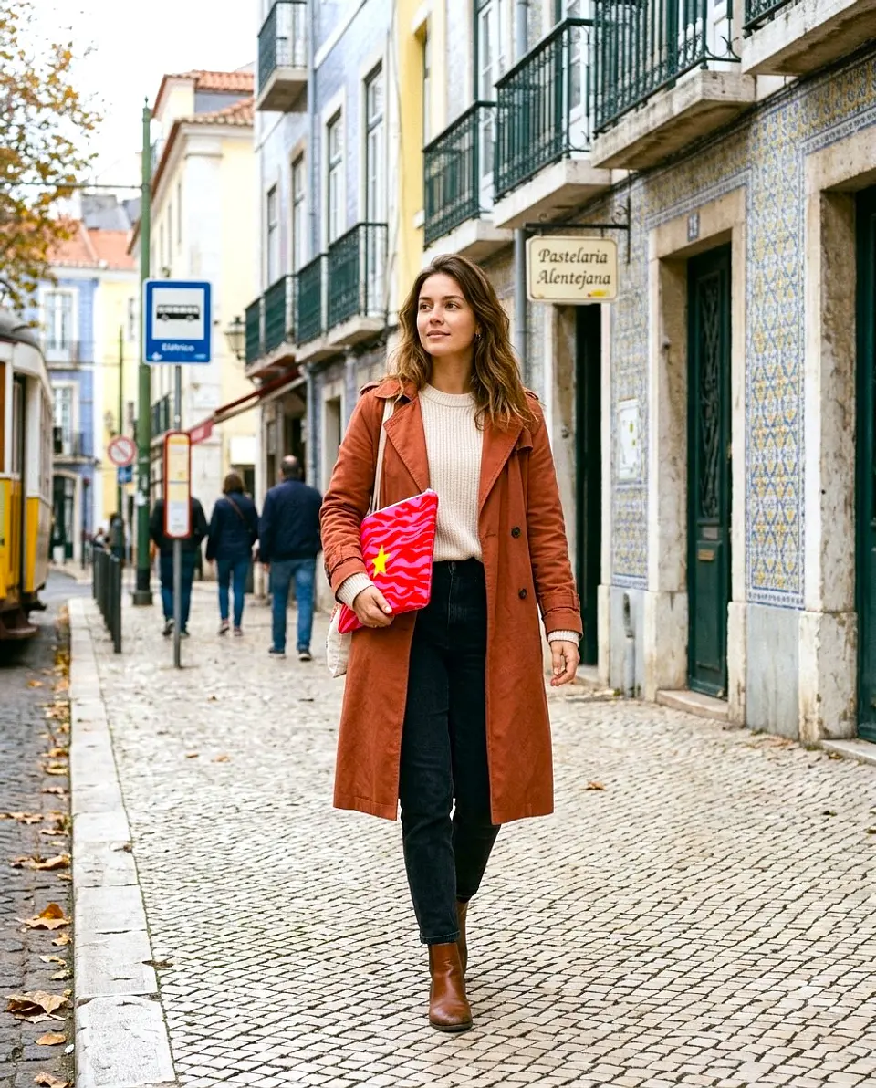 Bolsa portátil | Animal print | Zazu | Fucsia rosa 2