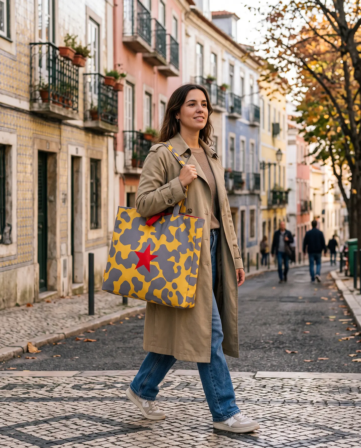 Sasha shopper | Animal print | Moo | Cinza 2