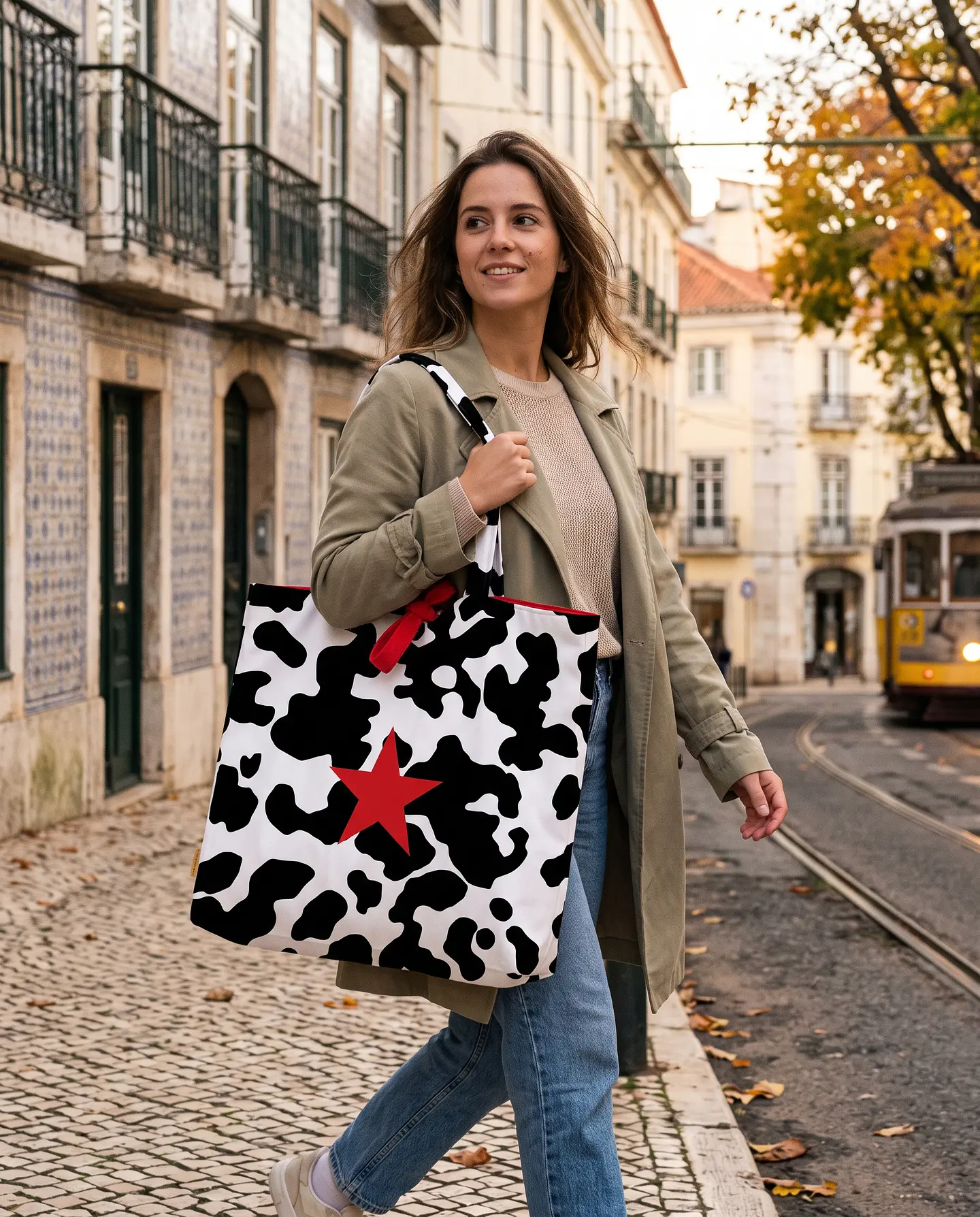 Sasha shopper | Animal print | Moo | Preto e branco 2