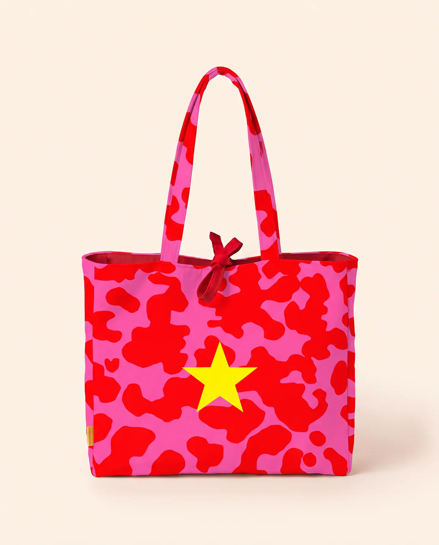 Sasha shopper | Animal print | Moo | Fucsia rosa 1