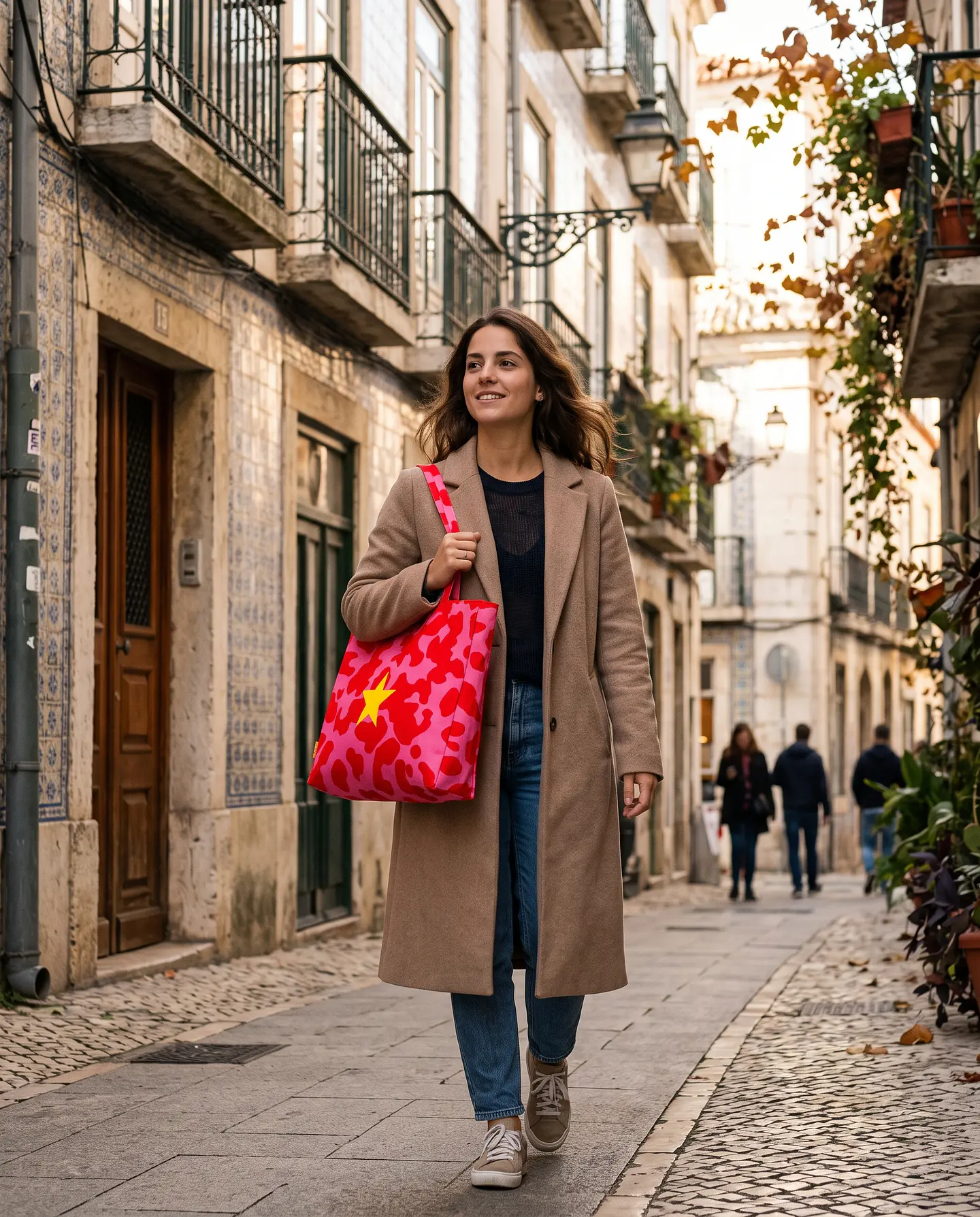 Sasha shopper | Animal print | Moo | Fucsia rosa 2