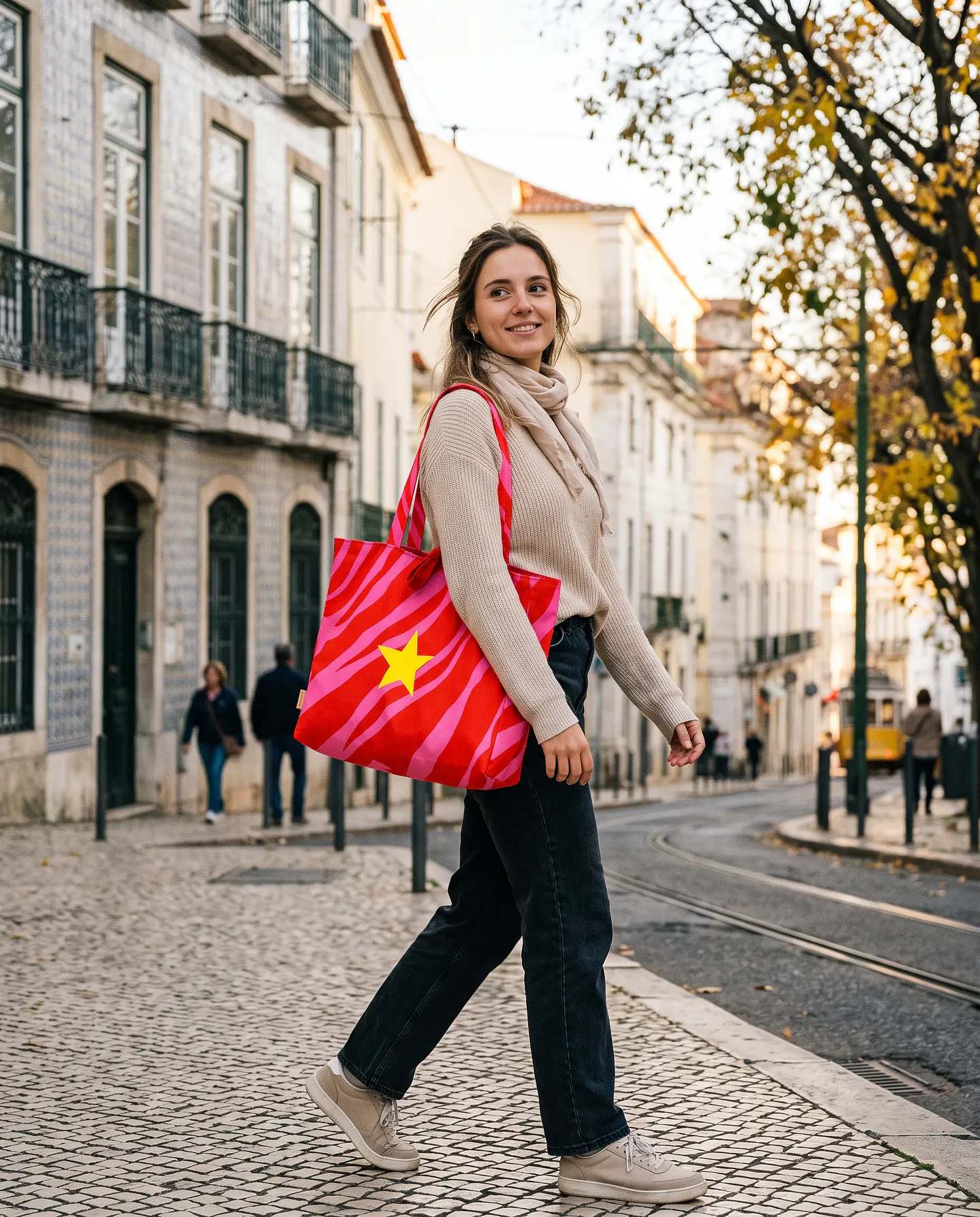 Sasha shopper | Animal print | Savana | Fucsia rosa 2