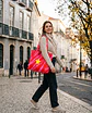Sasha shopper | Animal print | Savana | Fucsia rosa - Thumbnail 2